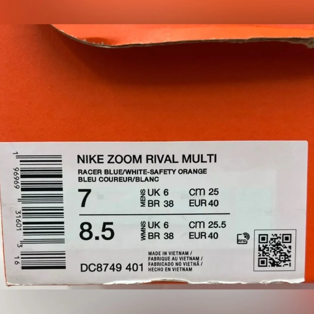 Nike Zoom Rival Multi Track and Field Shoes spikes DC8749-401